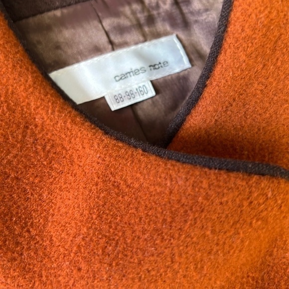 Burnt Orange Pea Coat - Picture 5 of 8
